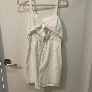 White front knot Abercrombie dress
